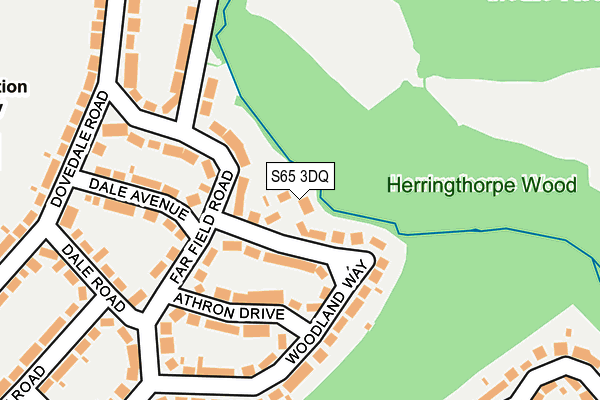 S65 3DQ map - OS OpenMap – Local (Ordnance Survey)