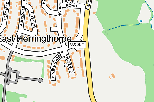 S65 3NQ map - OS OpenMap – Local (Ordnance Survey)