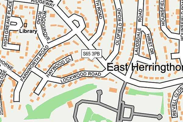 S65 3PB map - OS OpenMap – Local (Ordnance Survey)