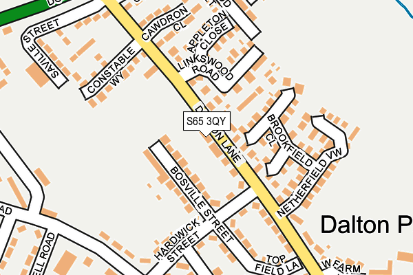 S65 3QY map - OS OpenMap – Local (Ordnance Survey)