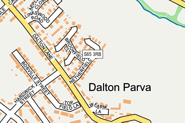 S65 3RB map - OS OpenMap – Local (Ordnance Survey)