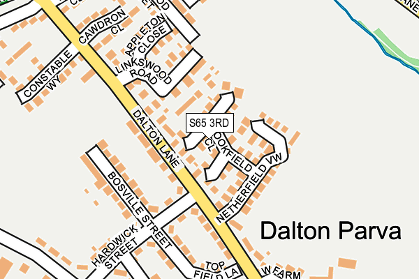 S65 3RD map - OS OpenMap – Local (Ordnance Survey)