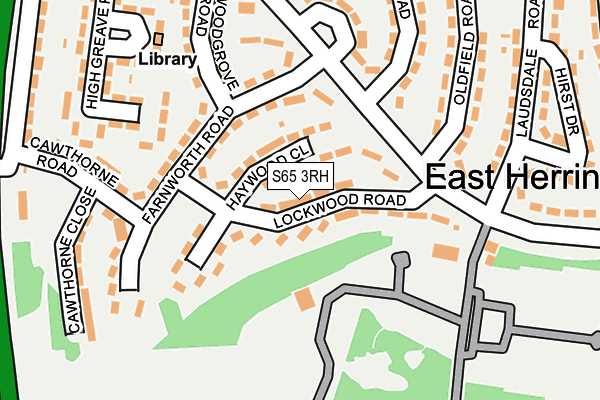 S65 3RH map - OS OpenMap – Local (Ordnance Survey)