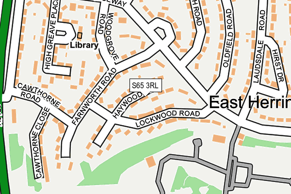 S65 3RL map - OS OpenMap – Local (Ordnance Survey)