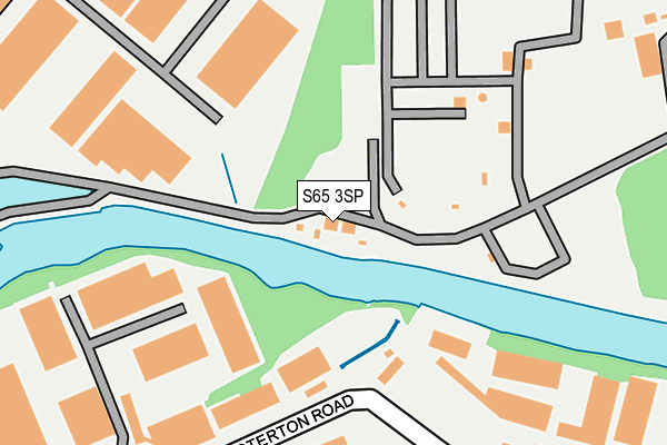 S65 3SP map - OS OpenMap – Local (Ordnance Survey)