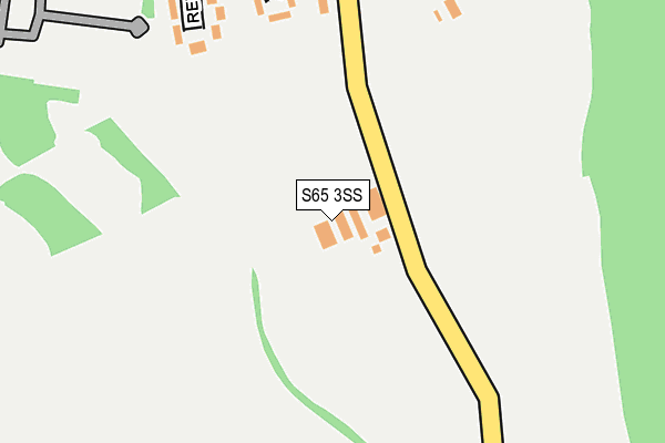 S65 3SS map - OS OpenMap – Local (Ordnance Survey)