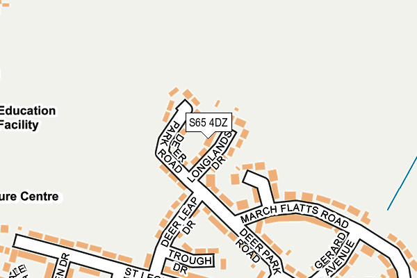 S65 4DZ map - OS OpenMap – Local (Ordnance Survey)