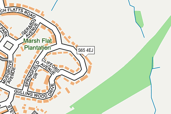 S65 4EJ map - OS OpenMap – Local (Ordnance Survey)