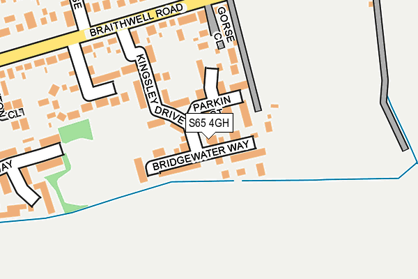 S65 4GH map - OS OpenMap – Local (Ordnance Survey)