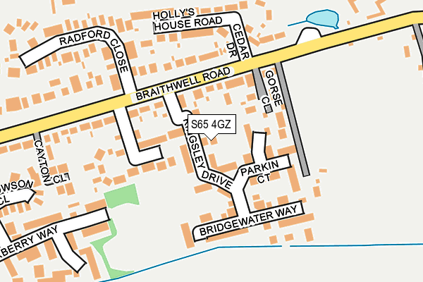 S65 4GZ map - OS OpenMap – Local (Ordnance Survey)