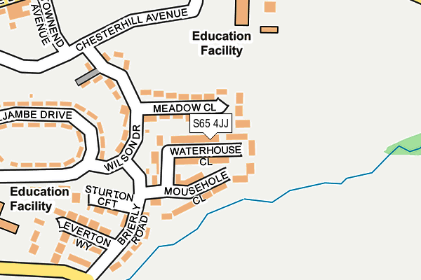 S65 4JJ map - OS OpenMap – Local (Ordnance Survey)