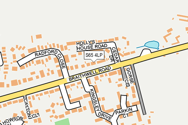 S65 4LP map - OS OpenMap – Local (Ordnance Survey)