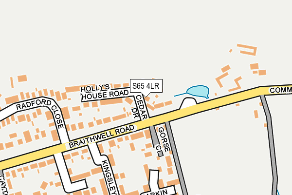 S65 4LR map - OS OpenMap – Local (Ordnance Survey)