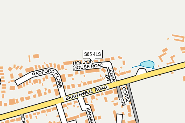 S65 4LS map - OS OpenMap – Local (Ordnance Survey)