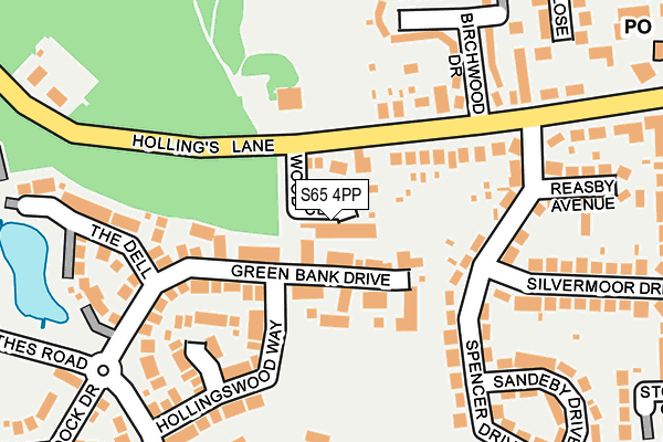 S65 4PP map - OS OpenMap – Local (Ordnance Survey)