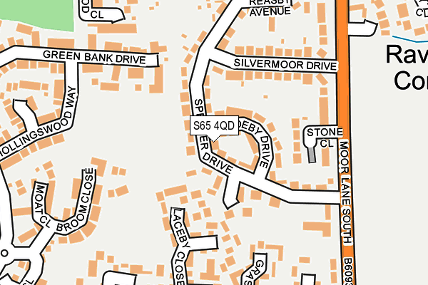 S65 4QD map - OS OpenMap – Local (Ordnance Survey)