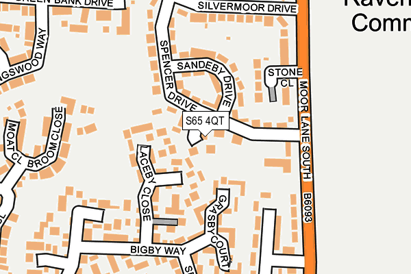 S65 4QT map - OS OpenMap – Local (Ordnance Survey)