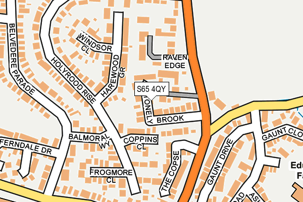 S65 4QY map - OS OpenMap – Local (Ordnance Survey)