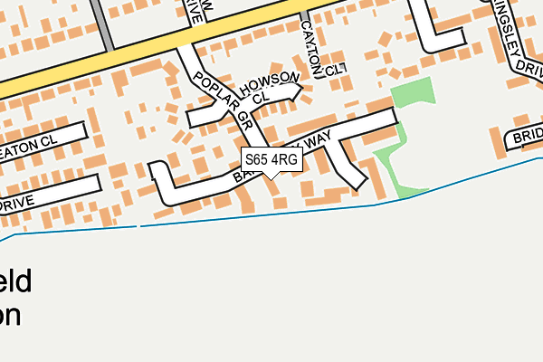 S65 4RG map - OS OpenMap – Local (Ordnance Survey)