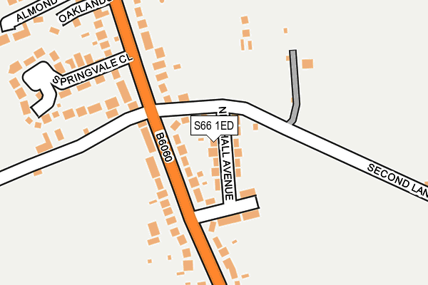 S66 1ED map - OS OpenMap – Local (Ordnance Survey)