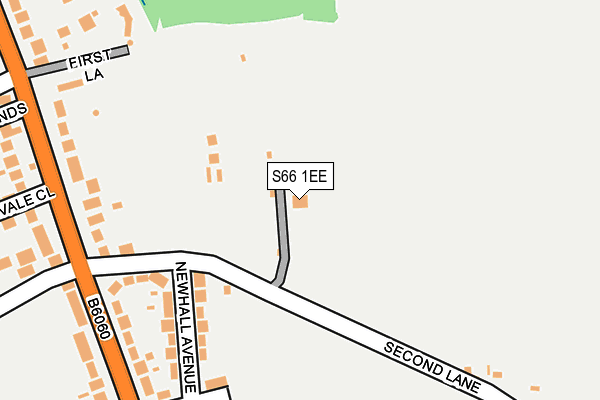 S66 1EE map - OS OpenMap – Local (Ordnance Survey)