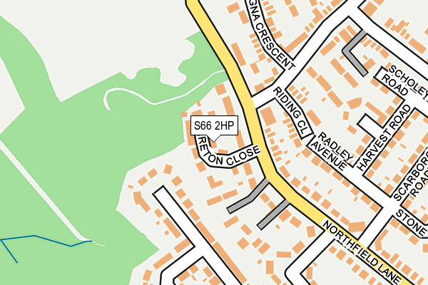 S66 2HP map - OS OpenMap – Local (Ordnance Survey)