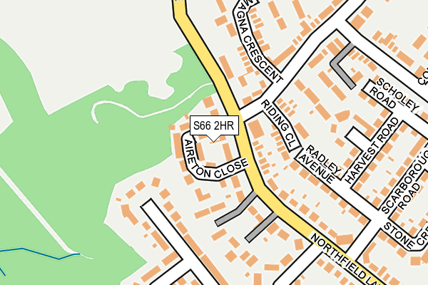 S66 2HR map - OS OpenMap – Local (Ordnance Survey)