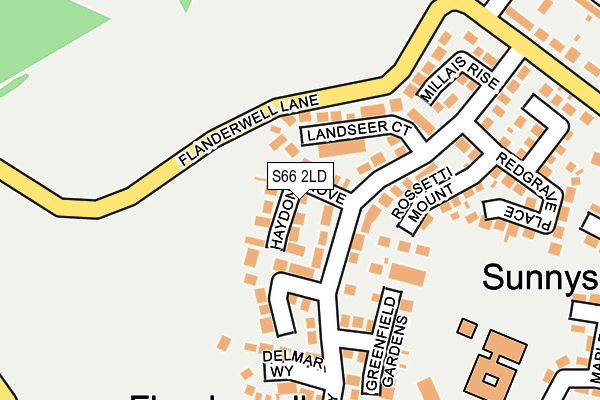 S66 2LD map - OS OpenMap – Local (Ordnance Survey)