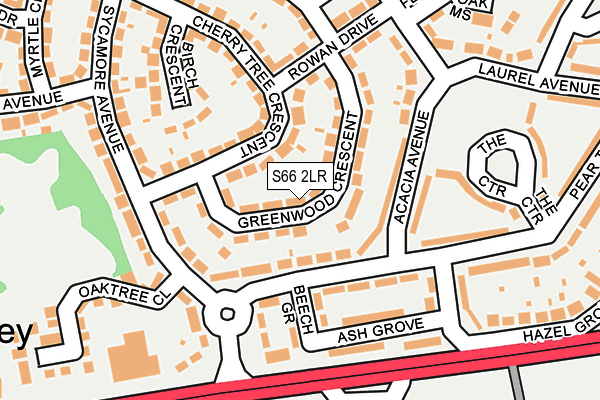 S66 2LR map - OS OpenMap – Local (Ordnance Survey)