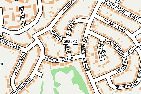 S66 2PD map - OS OpenMap – Local (Ordnance Survey)