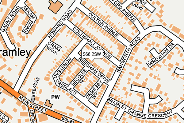 S66 2SW map - OS OpenMap – Local (Ordnance Survey)