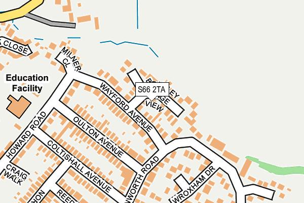 S66 2TA map - OS OpenMap – Local (Ordnance Survey)