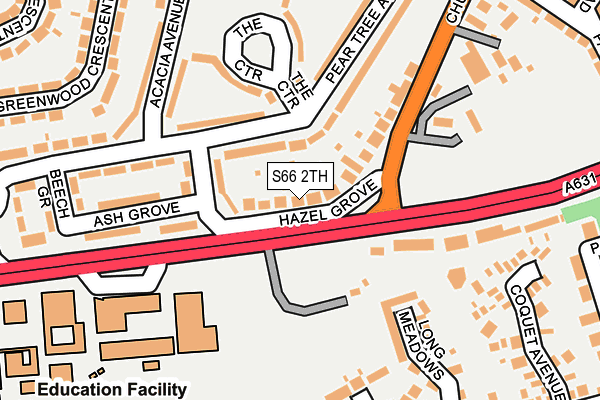 S66 2TH map - OS OpenMap – Local (Ordnance Survey)