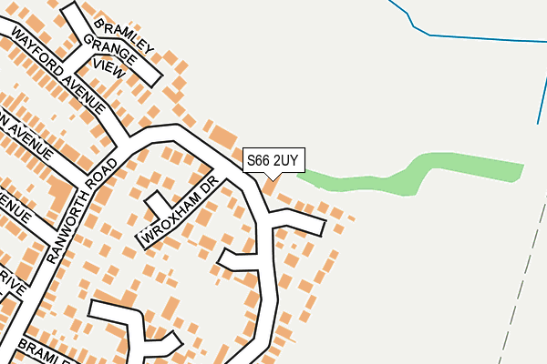S66 2UY map - OS OpenMap – Local (Ordnance Survey)