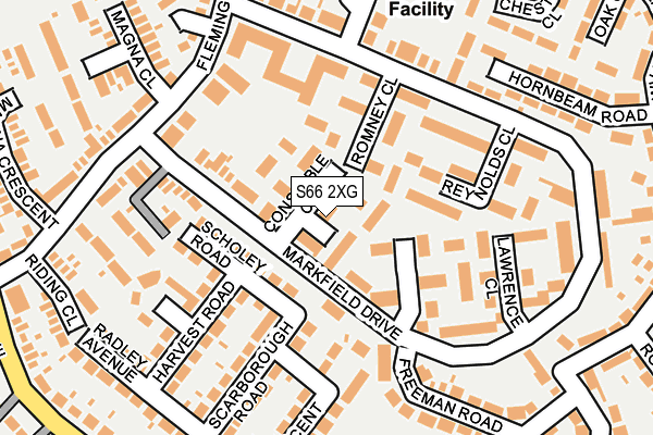 S66 2XG map - OS OpenMap – Local (Ordnance Survey)