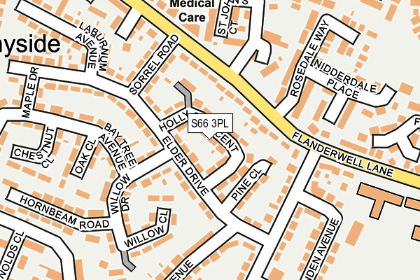 S66 3PL map - OS OpenMap – Local (Ordnance Survey)