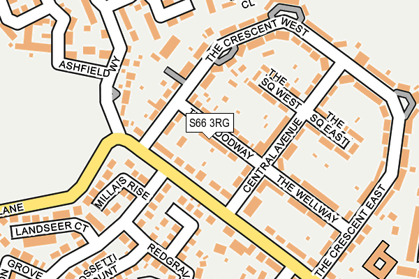 S66 3RG map - OS OpenMap – Local (Ordnance Survey)