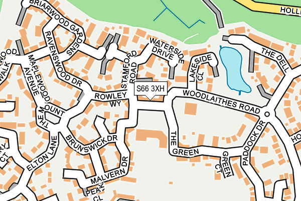 S66 3XH map - OS OpenMap – Local (Ordnance Survey)