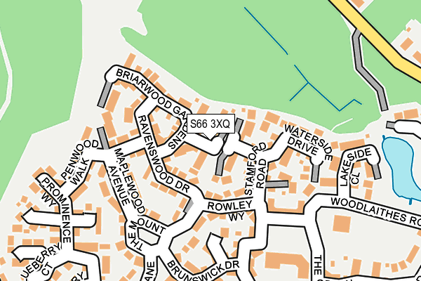 S66 3XQ map - OS OpenMap – Local (Ordnance Survey)