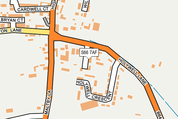 S66 7AF map - OS OpenMap – Local (Ordnance Survey)