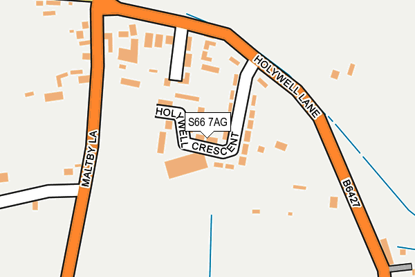 S66 7AG map - OS OpenMap – Local (Ordnance Survey)