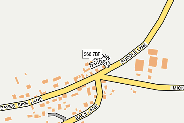 S66 7BF map - OS OpenMap – Local (Ordnance Survey)