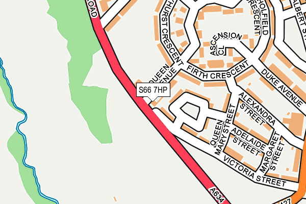 S66 7HP map - OS OpenMap – Local (Ordnance Survey)