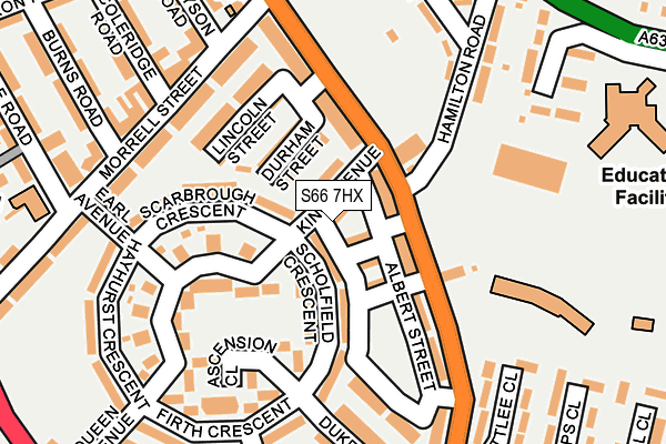 S66 7HX map - OS OpenMap – Local (Ordnance Survey)