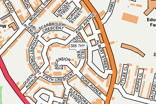 S66 7HY map - OS OpenMap – Local (Ordnance Survey)