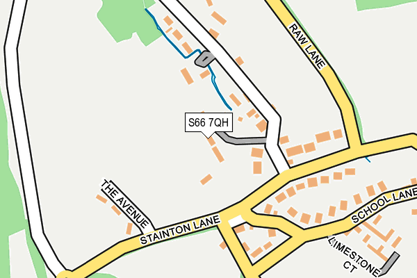 S66 7QH map - OS OpenMap – Local (Ordnance Survey)