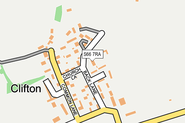 S66 7RA map - OS OpenMap – Local (Ordnance Survey)