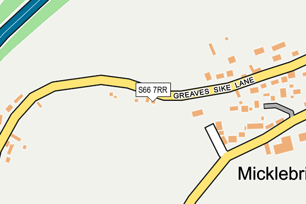 S66 7RR map - OS OpenMap – Local (Ordnance Survey)