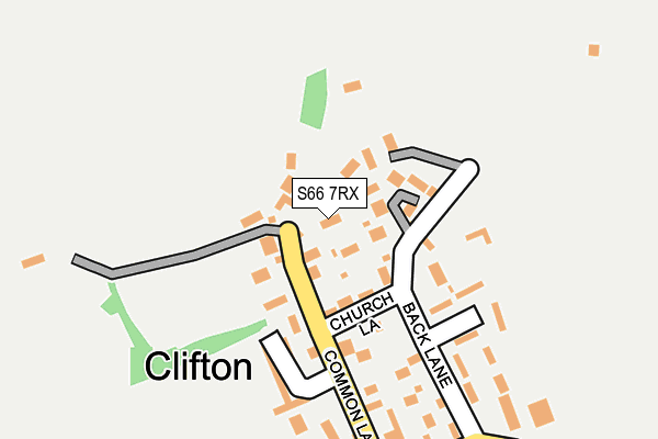 S66 7RX map - OS OpenMap – Local (Ordnance Survey)