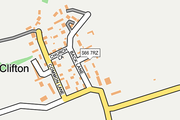 S66 7RZ map - OS OpenMap – Local (Ordnance Survey)